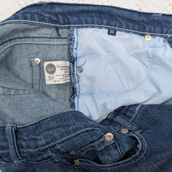 Vtg Victoria Beckham Rock & Republic Blue Denim Bootcut Jeans Women’s Size 30 - Picture 7 of 9